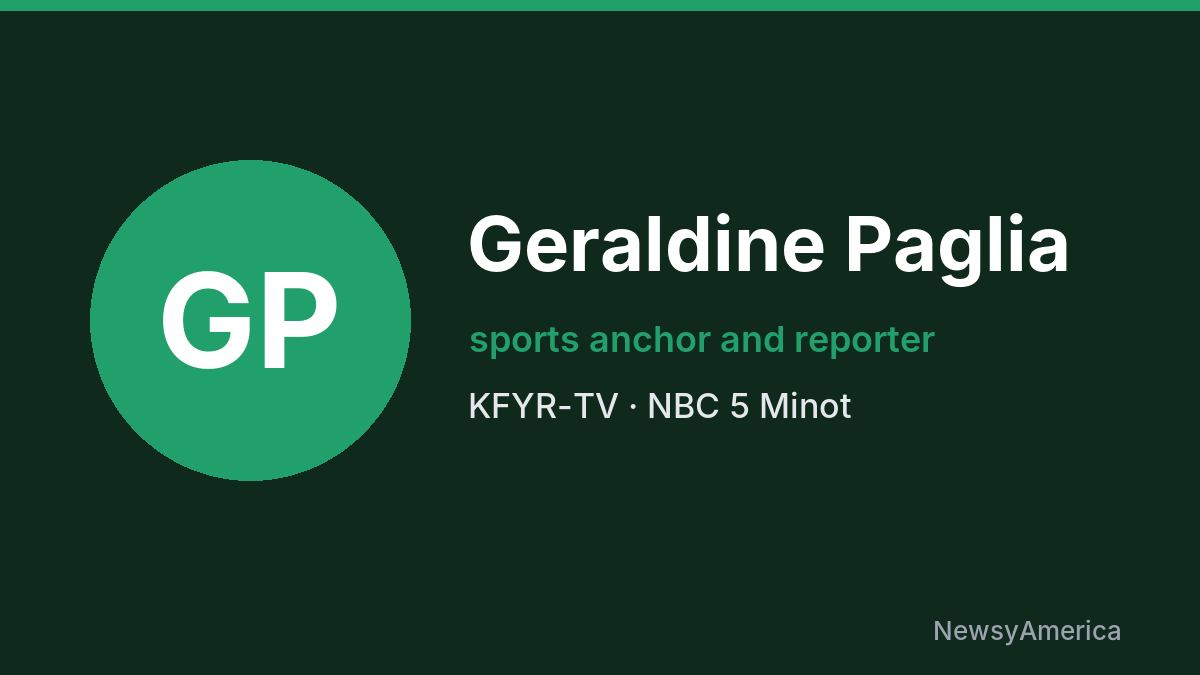 Geraldine Paglia – KFYR-TV, Minot