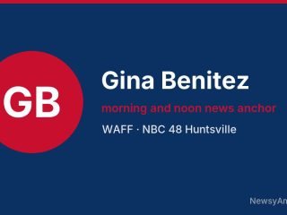 Gina Benitez, morning and noon news anchor, WAFF