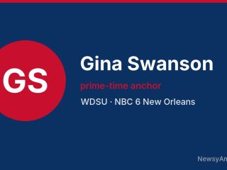 Gina Swanson, prime-time anchor, WDSU