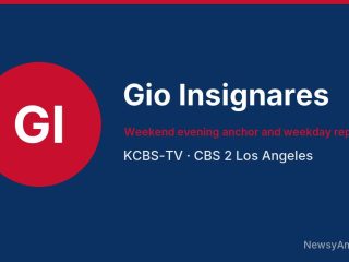 Gio Insignares, Weekend evening anchor and weekday reporter, KCBS-TV