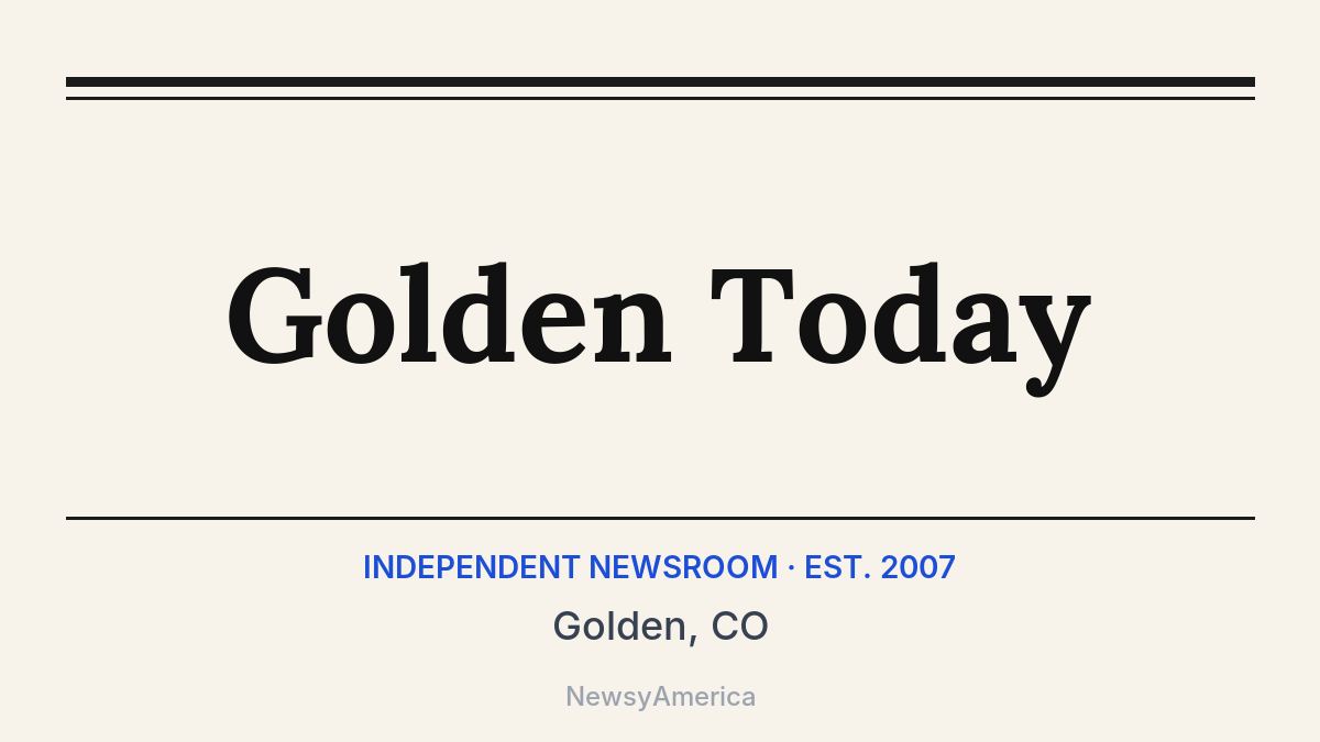 Golden Today – Golden, CO