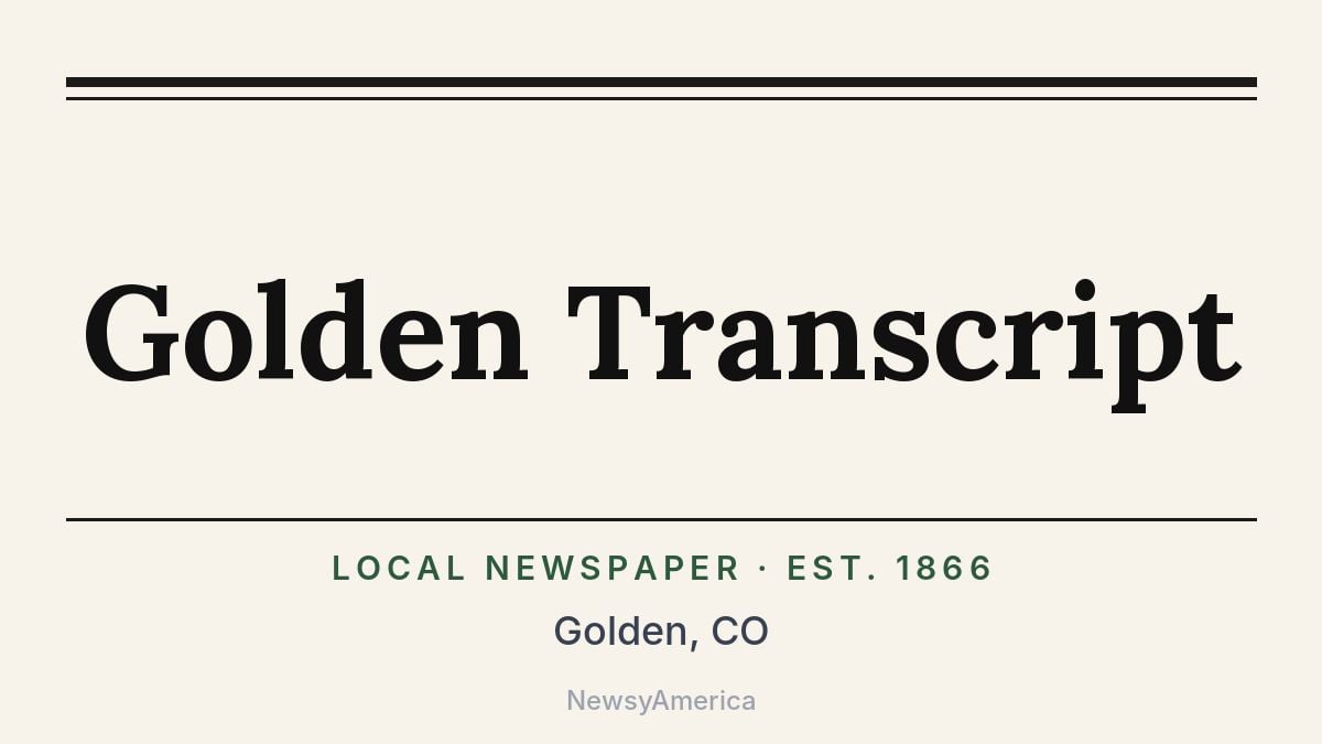 Golden Transcript – Colorado