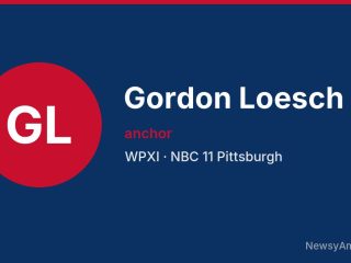 Gordon Loesch, anchor, WPXI