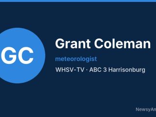 Grant Coleman, meteorologist, WHSV-TV