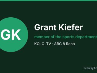 Grant Kiefer, member of the sports department, KOLO-TV