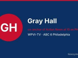 Gray Hall, co-anchor of Action News at 10 on PHL17, WPVI-TV