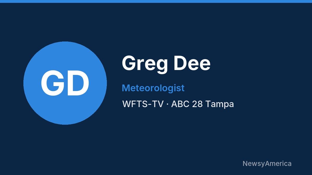 Greg Dee – WFTS-TV, Tampa