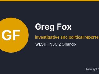 Greg Fox, investigative and political reporter, WESH