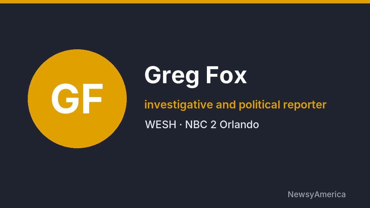 Greg Fox – WESH, Orlando