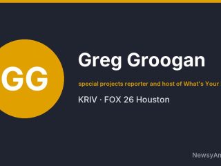 Greg Groogan, special projects reporter and host of What’s Your Point?, KRIV