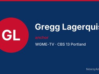 Gregg Lagerquist, anchor, WGME-TV