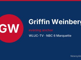 Griffin Weinberg, evening anchor, WLUC-TV