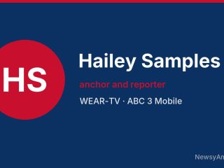 Hailey Samples, anchor and reporter, WEAR-TV