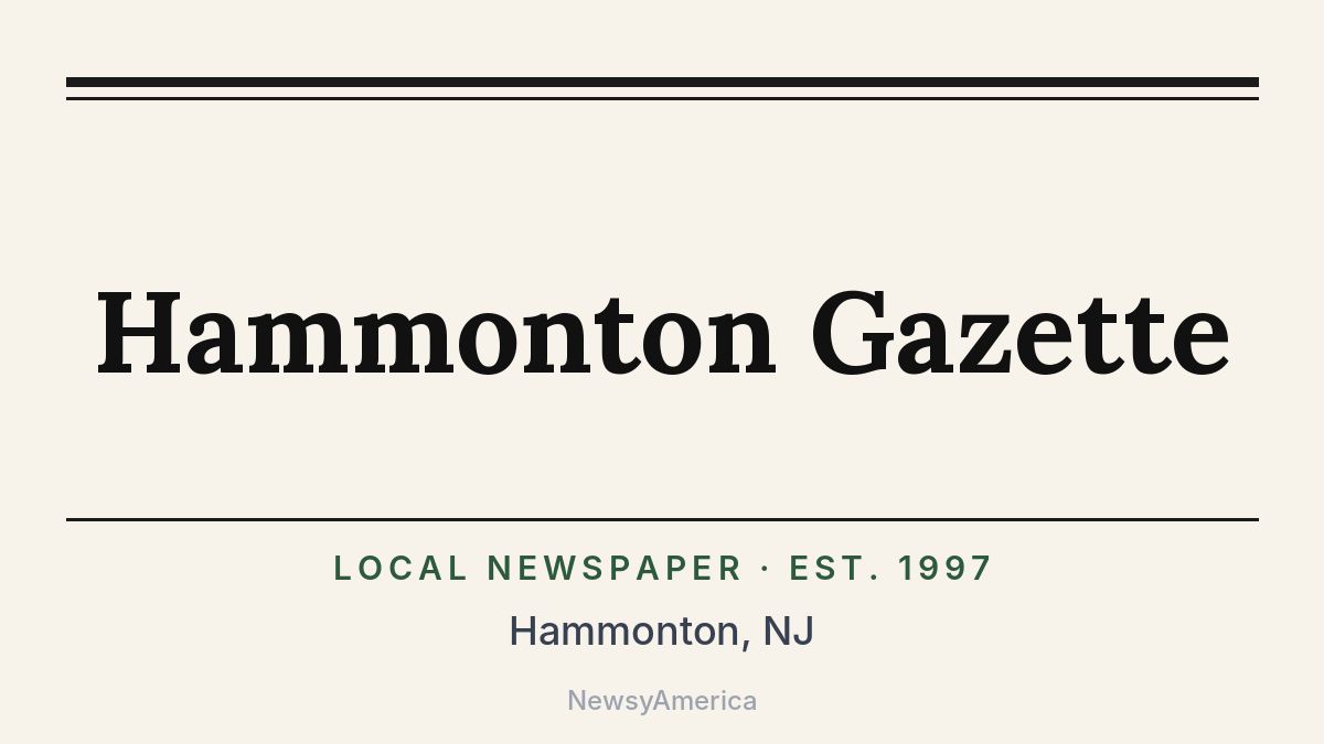 Hammonton Gazette – New Jersey