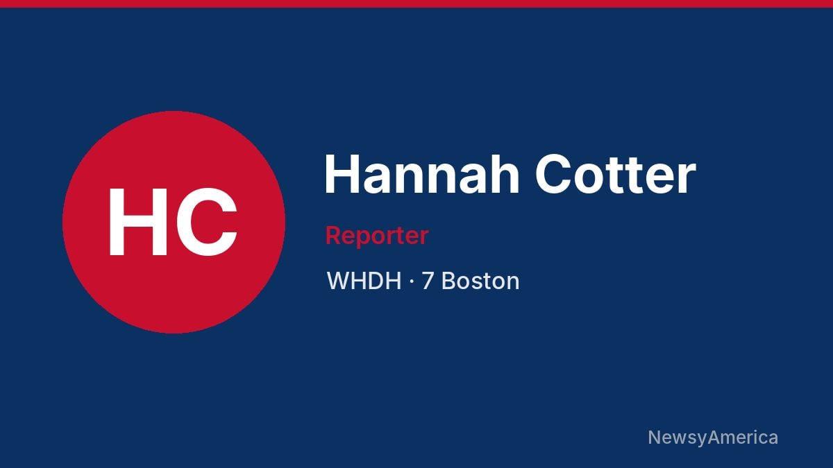 Hannah Cotter – WHDH, Boston