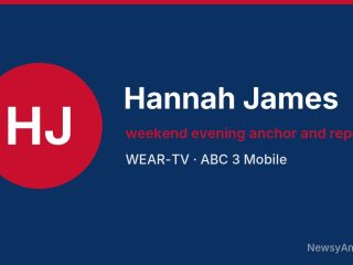 Hannah James, weekend evening anchor and reporter, WEAR-TV