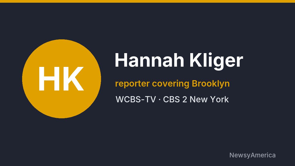 Hannah Kliger – WCBS-TV, New York