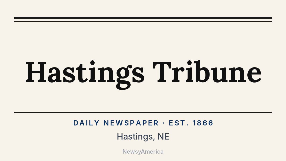 Hastings Tribune – Nebraska