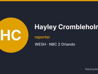 Hayley Crombleholme, reporter, WESH