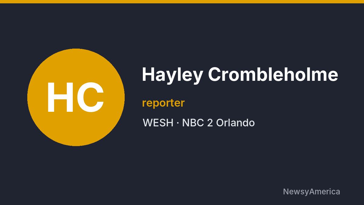 Hayley Crombleholme – WESH, Orlando