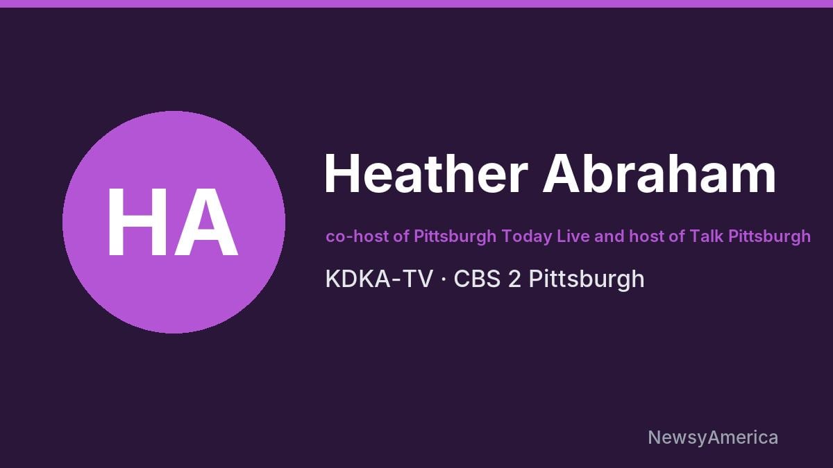 Heather Abraham – KDKA-TV, Pittsburgh