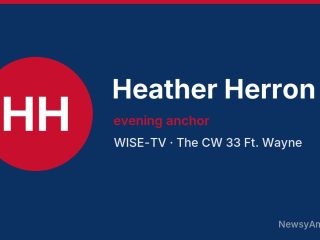 Heather Herron, evening anchor, WISE-TV