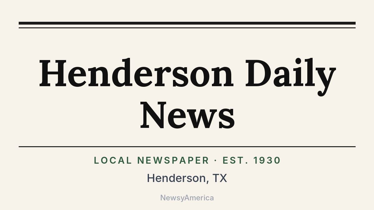 Henderson Daily News – Texas