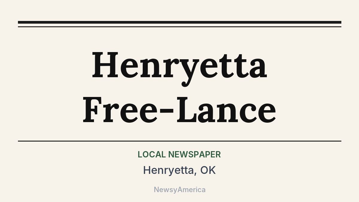 Henryetta Free-Lance – Henryetta, OK