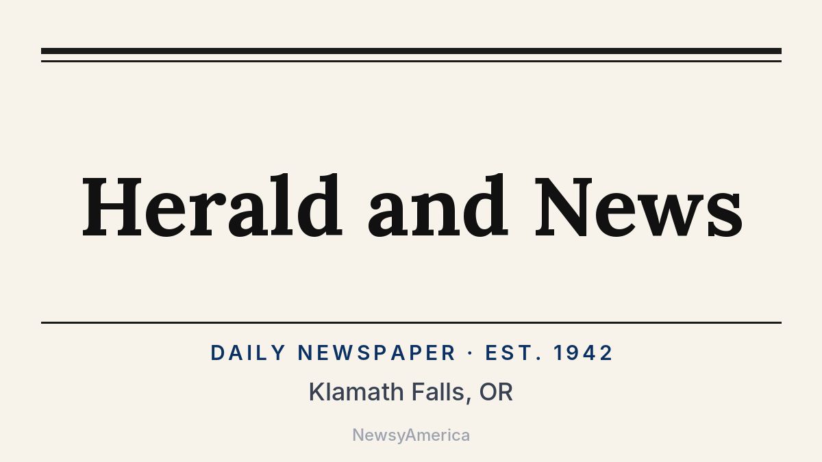 Herald and News – Klamath Falls, OR