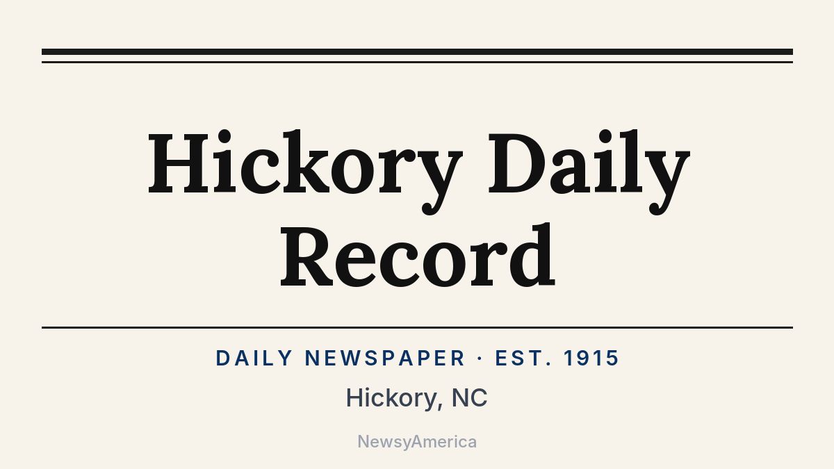 Hickory Daily Record – North Carolina