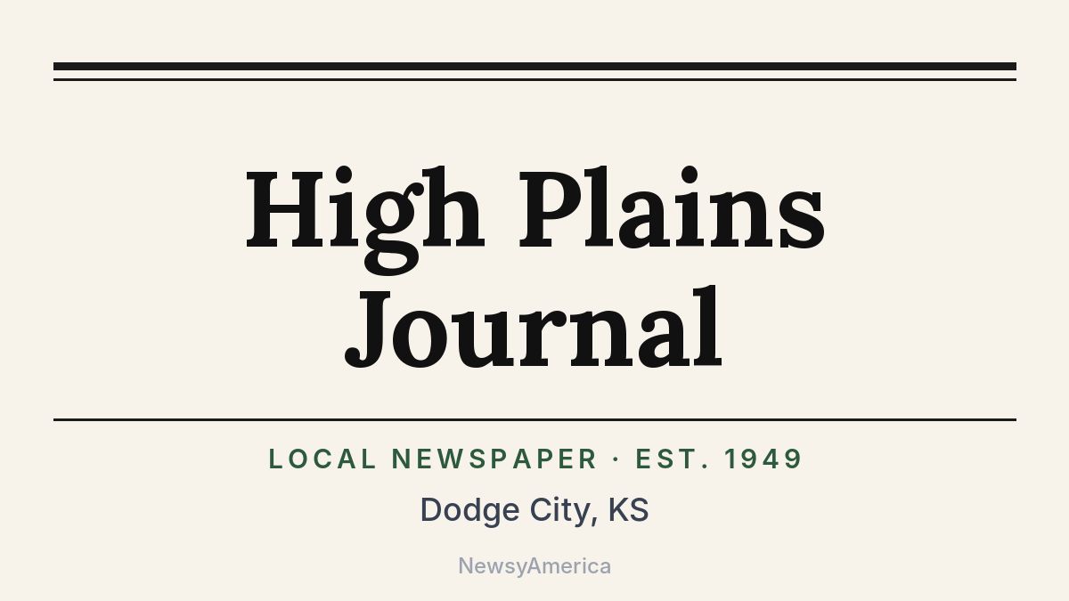 High Plains Journal – Dodge City, KS