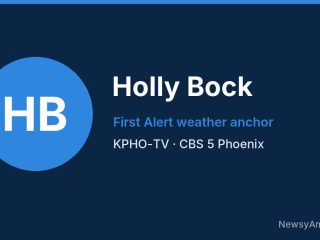 Holly Bock, First Alert weather anchor, KPHO-TV