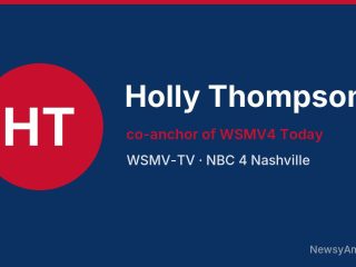 Holly Thompson, co-anchor of WSMV4 Today, WSMV-TV