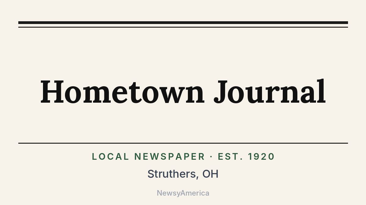 Hometown Journal – Struthers, OH