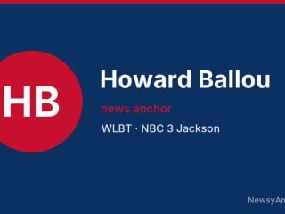 Howard Ballou, news anchor, WLBT