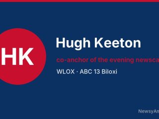Hugh Keeton, co-anchor of the evening newscasts, WLOX