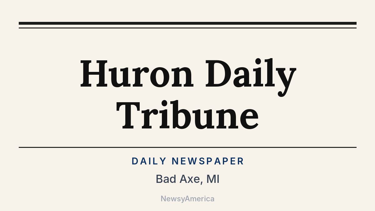 Huron Daily Tribune – Bad Axe, MI