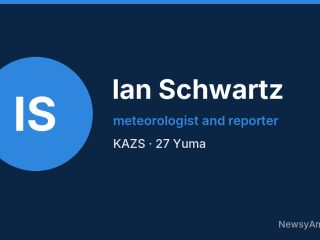 Ian Schwartz, meteorologist and reporter, KAZS