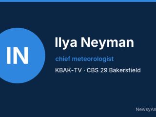 Ilya Neyman, chief meteorologist, KBAK-TV