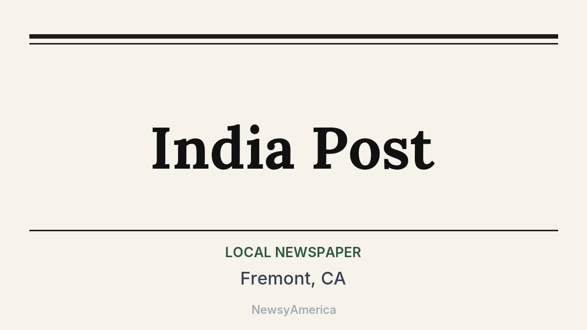 India Post – Fremont, CA