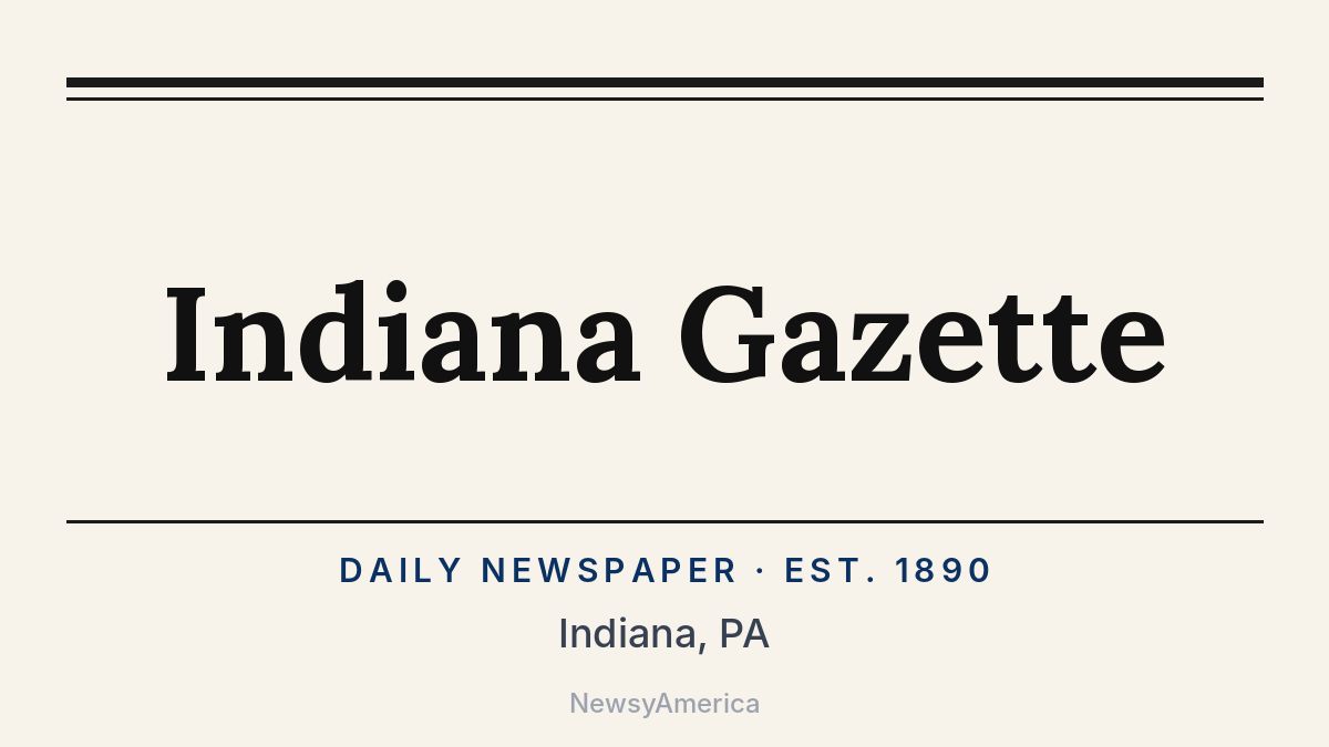 Indiana Gazette – Pennsylvania