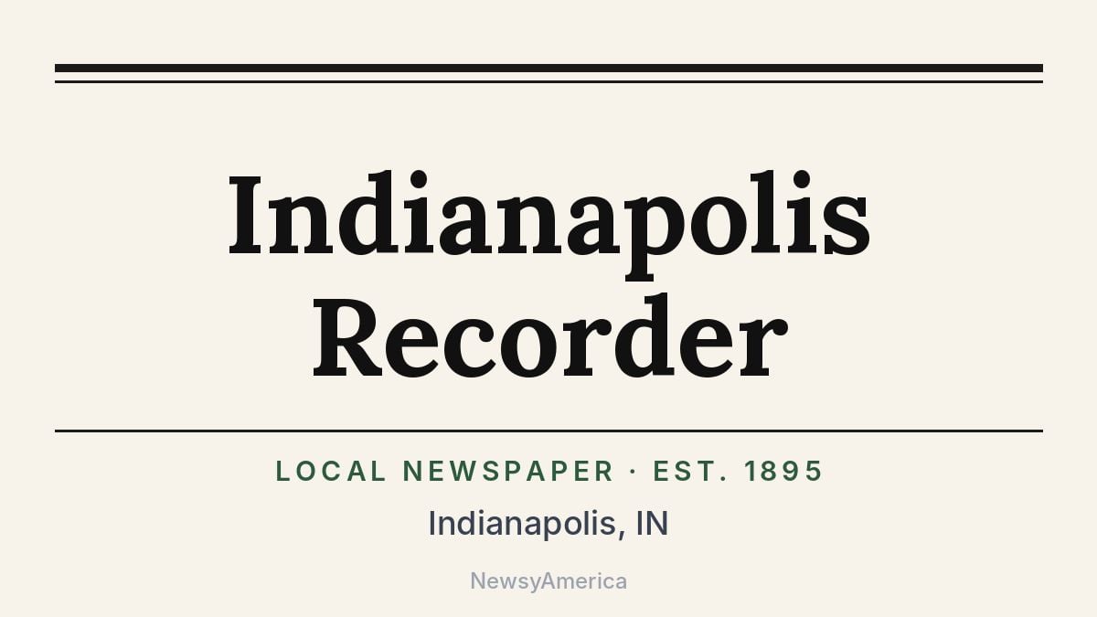 Indianapolis Recorder – Indiana