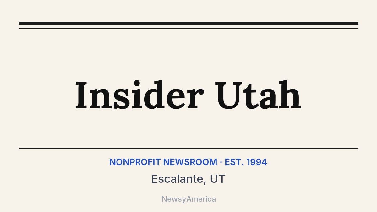 Insider Utah – Escalante, UT