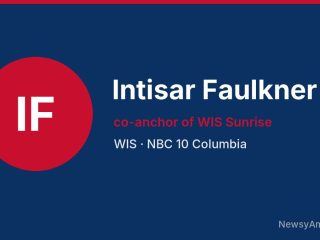 Intisar Faulkner, co-anchor of WIS Sunrise, WIS