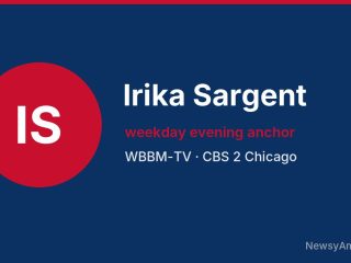 Irika Sargent, weekday evening anchor, WBBM-TV