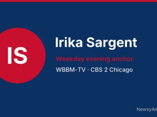 Irika Sargent, Weekday evening anchor, WBBM-TV
