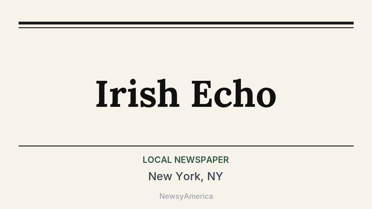 Irish Echo – New York, NY
