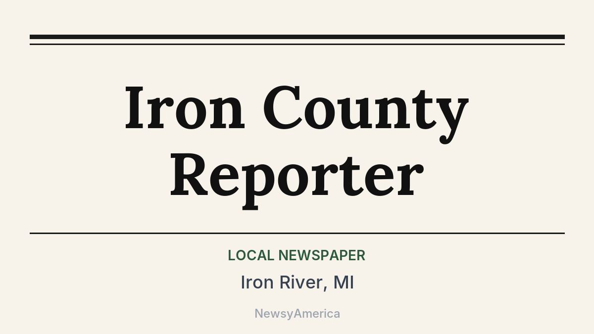 Iron County Reporter – Iron River, MI