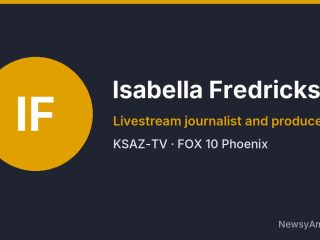 Isabella Fredrickson, Livestream journalist and producer, KSAZ-TV