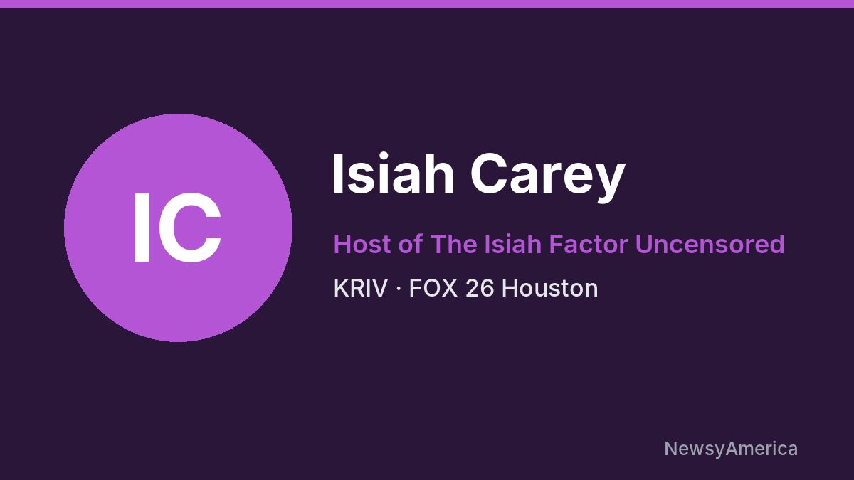 Isiah Carey – KRIV, Houston